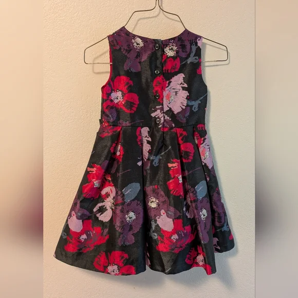 Gymboree Pink and Red Pleated A-Line Dress size 4T - Picture 2 of 5